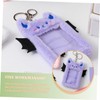 Plush Card Holder con Clip Protector para Tarjetas Id y