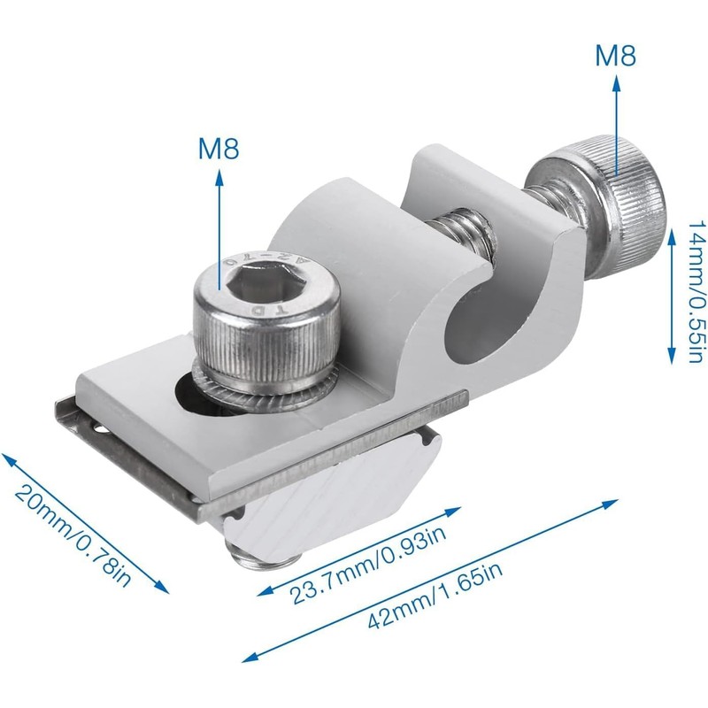 Pack of 20 Solar Panel Grounding Clamp, Mounting Solar Module