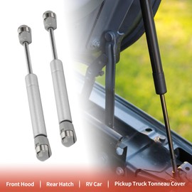 ACROPIX 7.5 Inch 25Lbs/110N Silver Tone Universal Lift Supports Gas Struts Gas Springs with Bracket Ball Stud for Car SUV RV Truck Motorcycle - Pack of 6