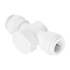 SPARES2GO Emergency Stop Valve 15mm Speed Push Fit 1/4 Turn