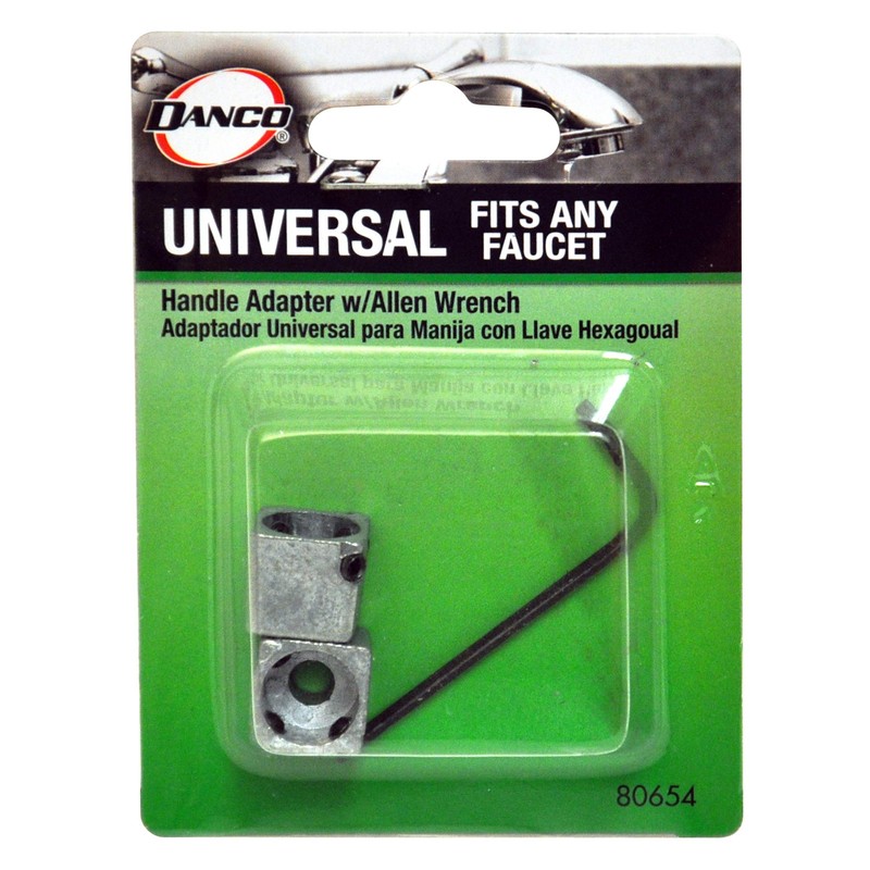 Danco 80654 Universal Faucet Handle Adapter, Metal, Stainless Steel, No