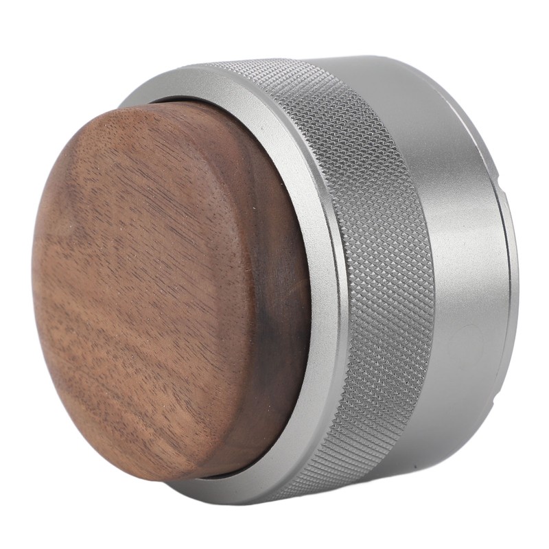 Coffee Distributor Tamper Constant Pressure 304 Stainless Steel Wood Handle