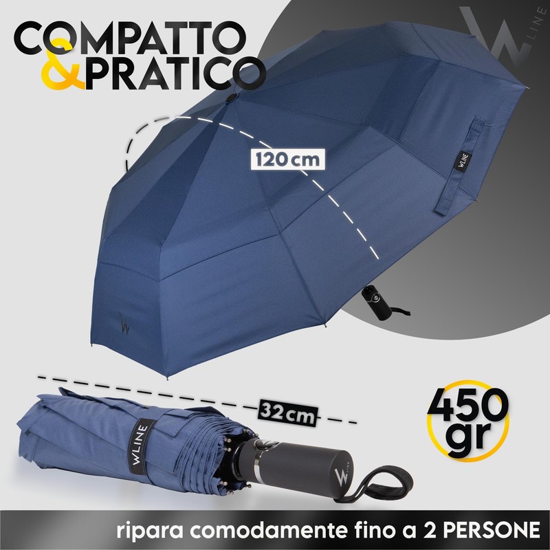 WLine Wind Mini Umbrella Folding Auto Open and Close Teflon