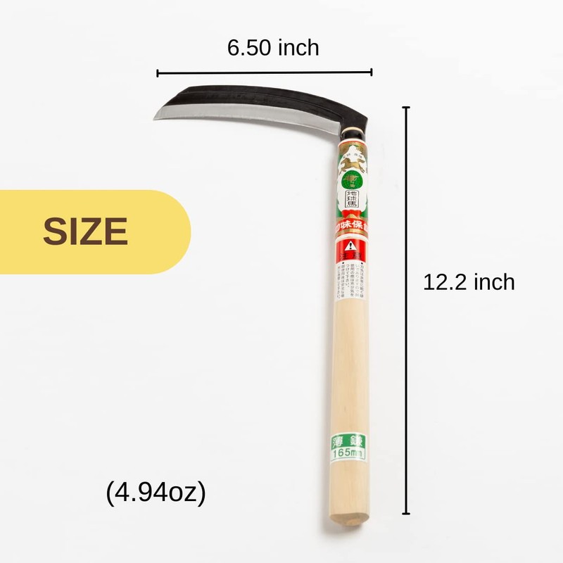 nascom Japanese Weeding Sickle (Thin Blade) High Grade Steel Blade