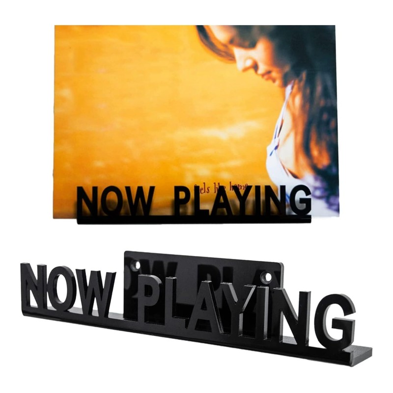 Ginobili Wall Mount CD Record Display Stand Now Playing Acrylic