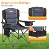 Romswi Oversized Folding Camping Chairs with Adjustable Arm Straps, 450lbs