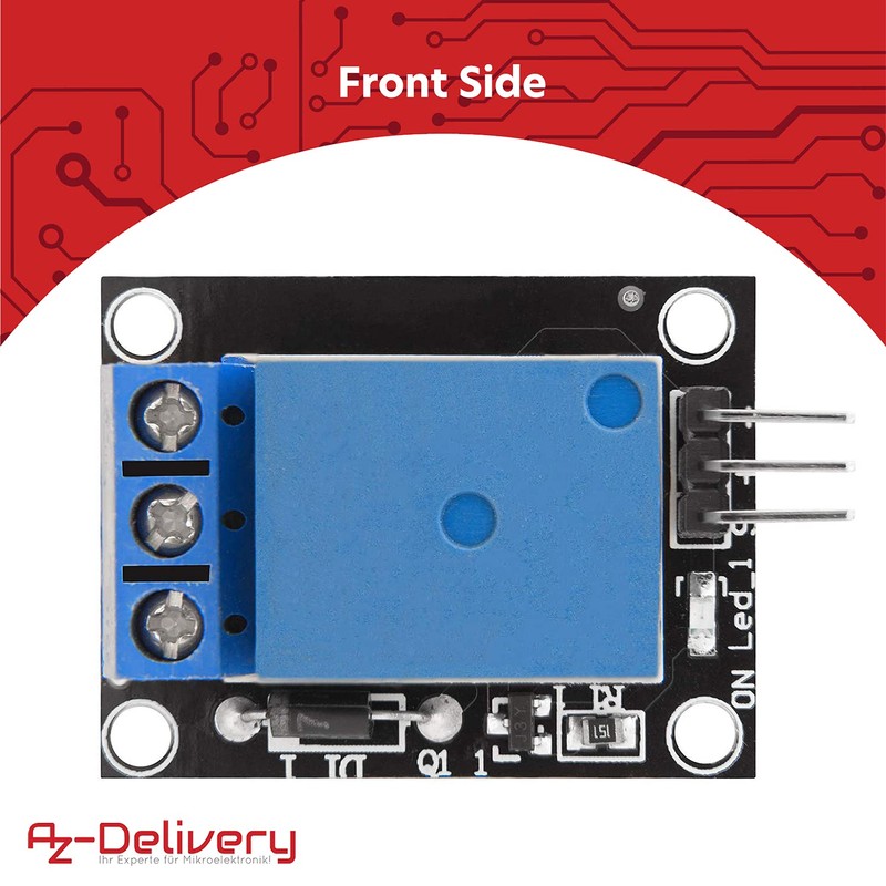 AZDelivery 1-relay, 5V, KY-019 Parent relay
