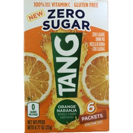 Sugar Free TANG On The Go 6/packet boxes .77oz each (12 Boxes)