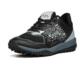 Boombah Viper Pureknit Men's Turf - Status - Black/Gray/Charcoal - Size 11.5