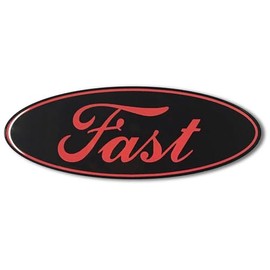 Domed Fast ECOBEAST Emblem Black Compatible with/to use with Ford ecoboost eco Boost Turbo Car Sticker 3D Fast Ecoboost Turbo (4")