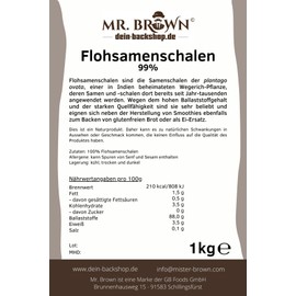 Psyllium Husks from India 99% Purity (1 kg)