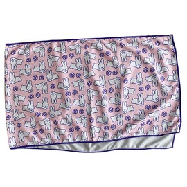MF1002 Miffy Cool Towel, Rabbit and Flower Pattern, Pink