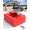 Gooseneck Trailer Lock, Heavy Duty Trailer Lock Fits Round &