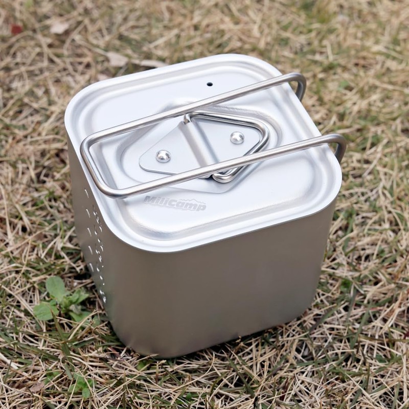 MiliCamp Mestin Pot (with Handle) Camping Pot, 10.1 fl oz