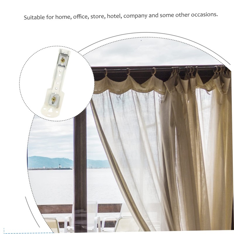 CORHAD 6Pcs Curtain Track Mounting Bracket Curtain Track Supplies for