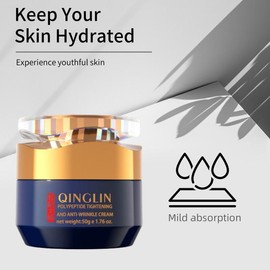 QINGLIN Anti-Aging Repair Night Cream with Xanthan Gum, Anti-Wrinkle Firming Cream and Hydrating Moisturizer, Glyceric Acid and Glycyrrhizic Acid, 1.76 oz. - Specification: 2 bottle