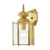 Livex Lighting 2007-02 Outdoor Wall Lantern with Clear Beveled Glass