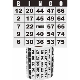 Carewon 500 Bingo Cards, Paper Bingo Sheets, Large Print, Customizable Book, Disposable or Reusable for Daubers or Chips