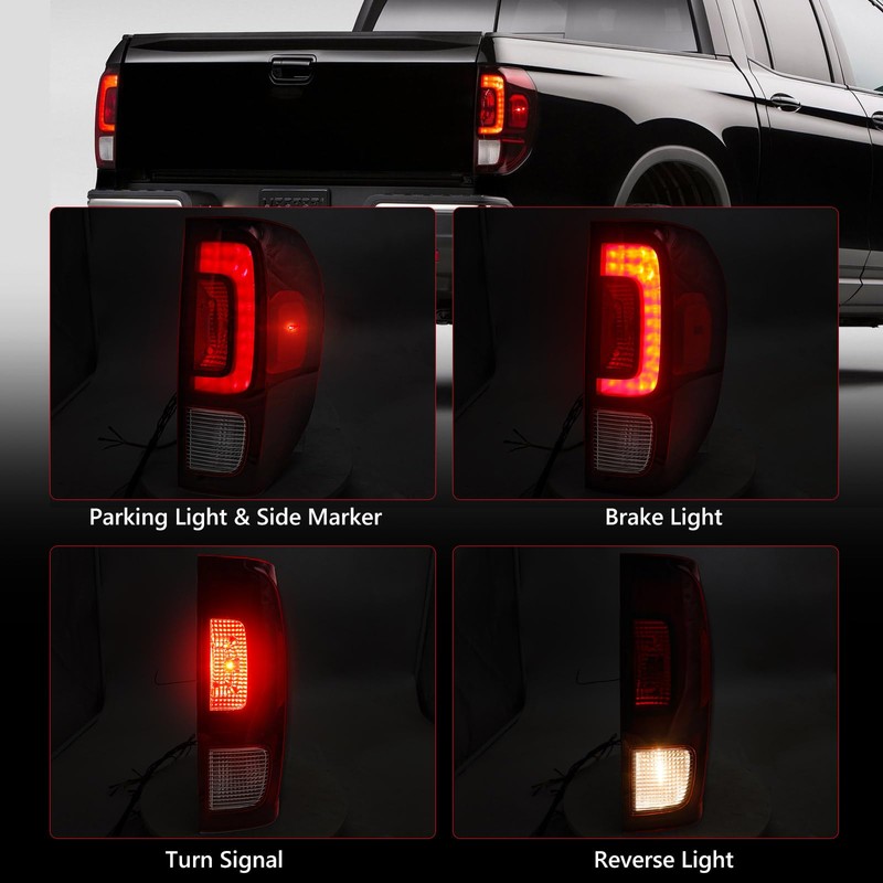 Huray Tail Light for Honda Ridgeline 2017-2023 [33500-T6Z-A02] OE Tail