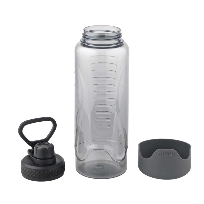 Smash Active Free Flow Water Bottle 1 Litre Black