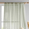 Drift Home - Sage Green Semi-Transparent Cotton Curtain - 55