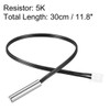 sourcing map 5K NTC Thermistor Probe 11.8 Inch Stainless Steel