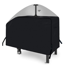 iCOVER 28 inch Griddle Cover for Blackstone, 600D Heavy Duty Waterproof Anti-UV Canvas Flat Top BBQ Covers for 28" Outdoor Cooking Gas Grill Griddles with One Side Shelf