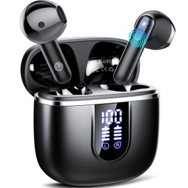 Wireless Earbuds, Bluetooth Ear Buds 5.4 Mini HiFi Stereo with 4 ENC Noise Cancelling Mics Wireless Headphones, 40H in Ear Earphones, USB C, IP7 Waterproof Bluetooth Headphones for Sports, Workout