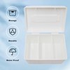 MHLLGN Tampon Holder for Bathroom, White Plastic Organizer for Napkin