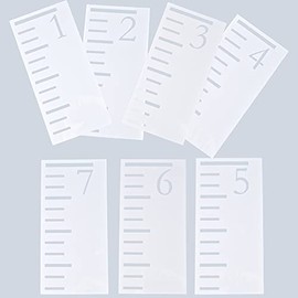 7 Feet Growth Chart Stencil Kids Height Growth Chart Measuring Kids Height Wall Decor Reusable Template Painting Ruler on Wood Wall Rustic Decor for Farmhouse Bedroom