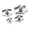 POFET 10 Pack 304 Stainless Steel Bolt Wire Clip, Adjustable