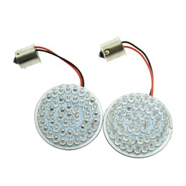 HDBUBALUS 2" 2X Rear 1156 LED Turn Signal LED light Panel Fit for Harley 2002-2013 Dyna Softail Sportster(Amber)