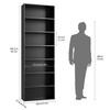 FACBOTALL 82" Tall Bookshelf, 7-Tier Open Shelves Bookcase, Freestanding Display