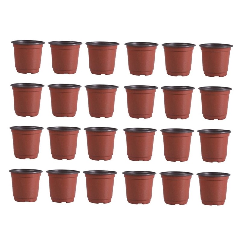 Kisangel 100PCS Plastic Flower Pot Creative Breathable Succulent Planters Diameter