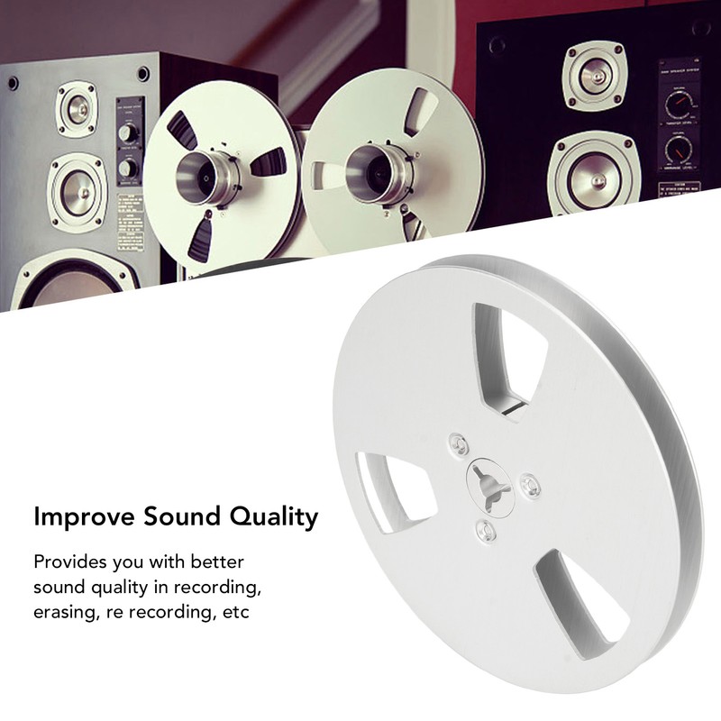 1/4 5 Inch Empty Tape Reel Aluminum Alloy 3 Hole