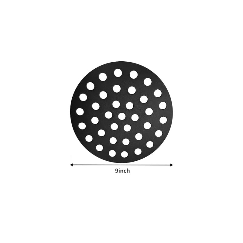 9 Inch Bottom Grate for BBQ,Round Cast Iron Fire Grate