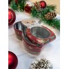 your castle Christmas Santa Claus Window Tin Cookie Tin Decorative