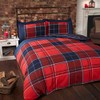 Rapport Home Argyle Tartan Red King Duvet Set