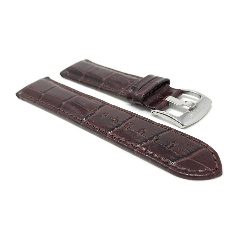 Bandini 18mm Mens Italian Leather Watch Band Strap - Brown