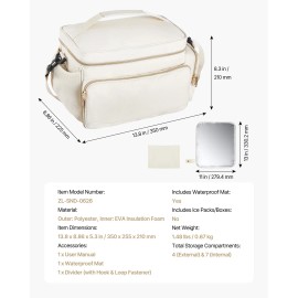 Portable Beige Large for Bag with Waterproof Mat Fits S1/S2 for Breastfeeding and Milk Storage AccessoriesSize: Size Large Size, Color: Beige Color