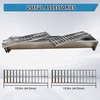Stainless Steel Channel Drain 39.4"×6.8"×5.1" Durable Trench Drain System with