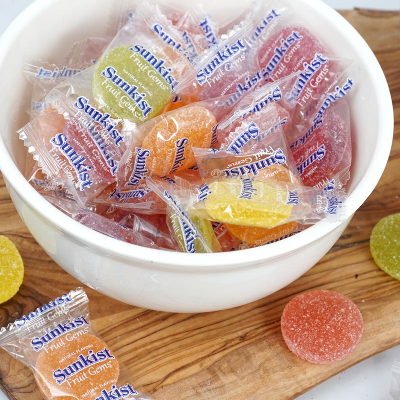 Fruit Gems, 2 Pound Bulk Bag, Fruit Gems, Soft Candy