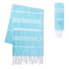 LAYNENBURG Set of 2 Premium Hammam Towels with Hand-Knotted Fringes