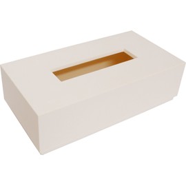 Ikeda 61100 Stylish Stock Tissue Box, White