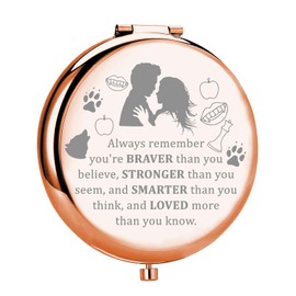 MYOSPARK Twilight Movie Compact Makeup Mirror Edward and Bella Fans Gift Vampire Fans Gift Movie Inspired Gift Fandom Gift (Twilight AMirror)