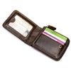Men’s Leather Wallet Zipper Around RFID Blocking Wallets Bifold Multi