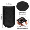 R HORSE 6Pcs Hot Handle Covers Black Heat Resistant Pot
