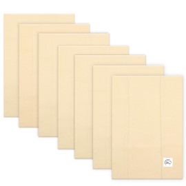 Baby Burp Cloths for Boys and Girls - 7 Pack Large 100% Organic Cotton - Double Layered Extra Absorbent Burp Rags, Pastel