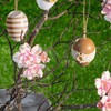 com-four® Easter eggs for hanging, hand-painted Easter decoration in great