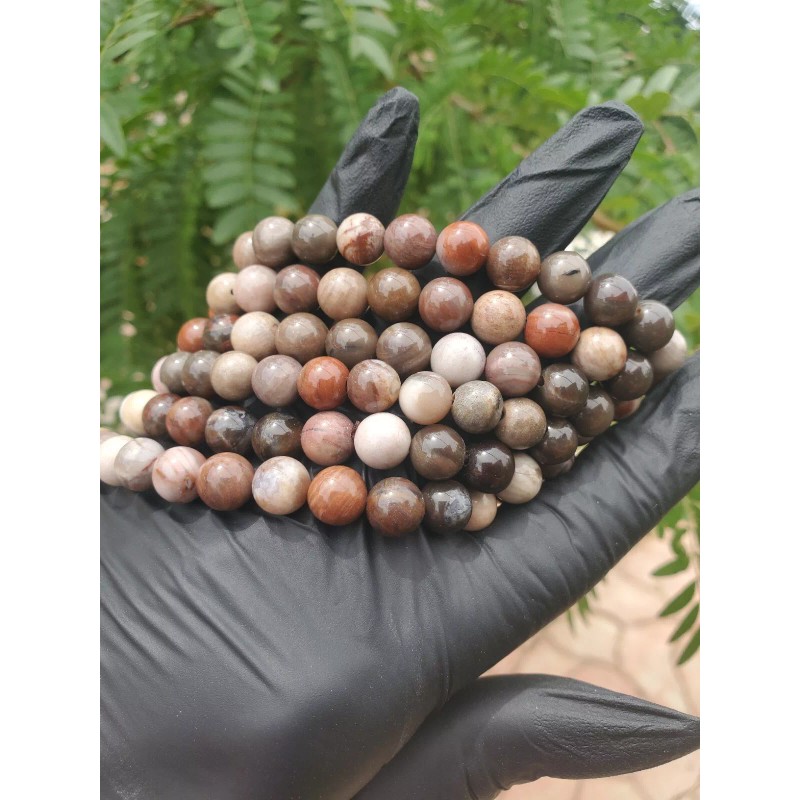 Crystals in Nature Polychrome Jasper Bead Bracelet (8mm) Natural Crystal